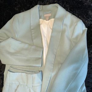 h&m blazer shorts set